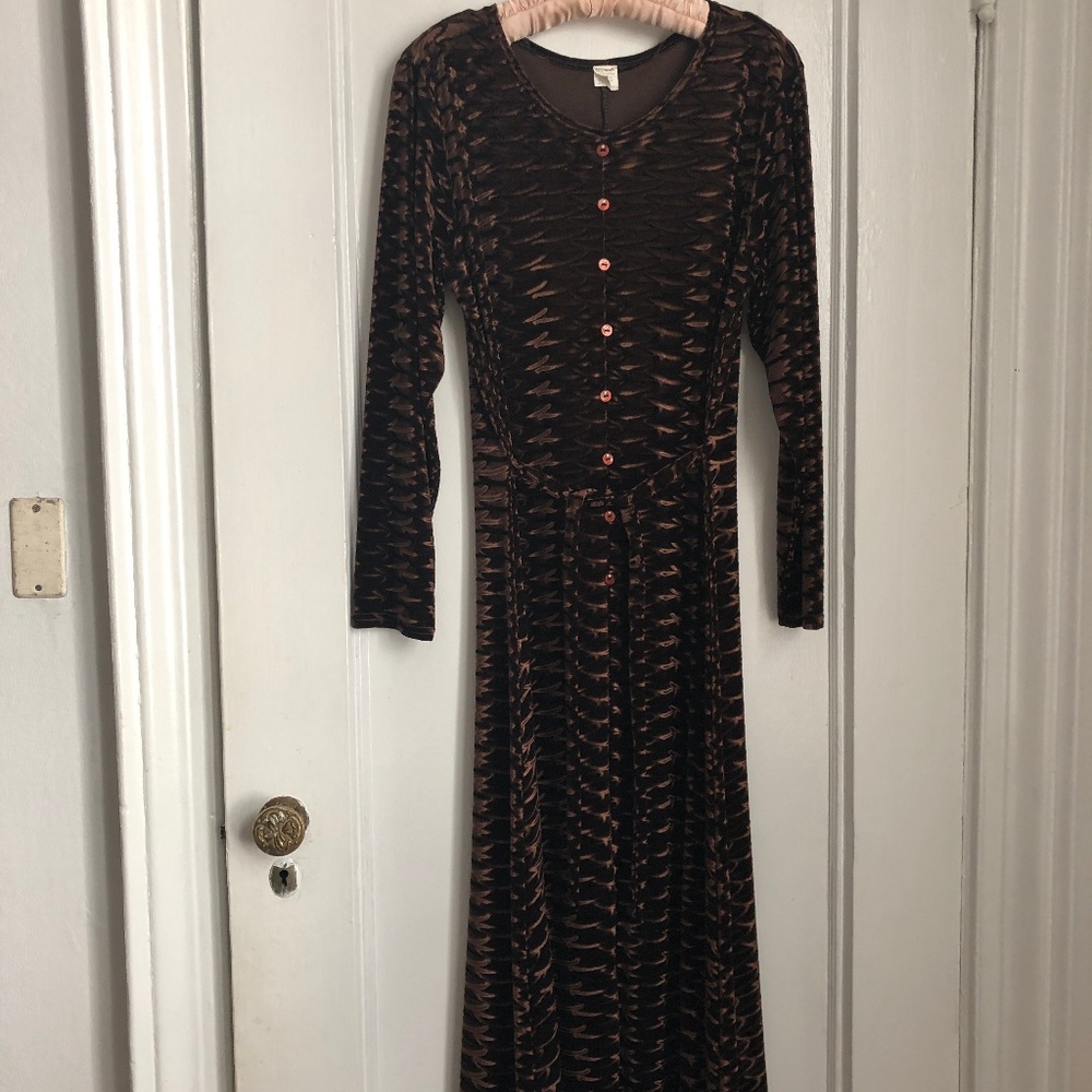 Velvet Brown Dress